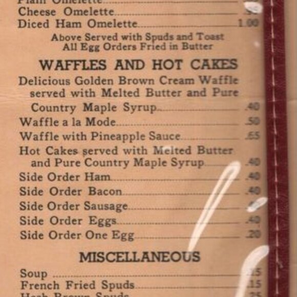 Vintage Restaurant Menu The Ham Steak Portland Oregon Kitchen Decor Collectible - Picture 5 of 7